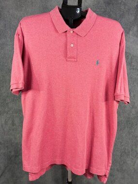 Polo Ralph Lauren Men's Classic Short Sleeve Polo Shirt Red Heather Size XL